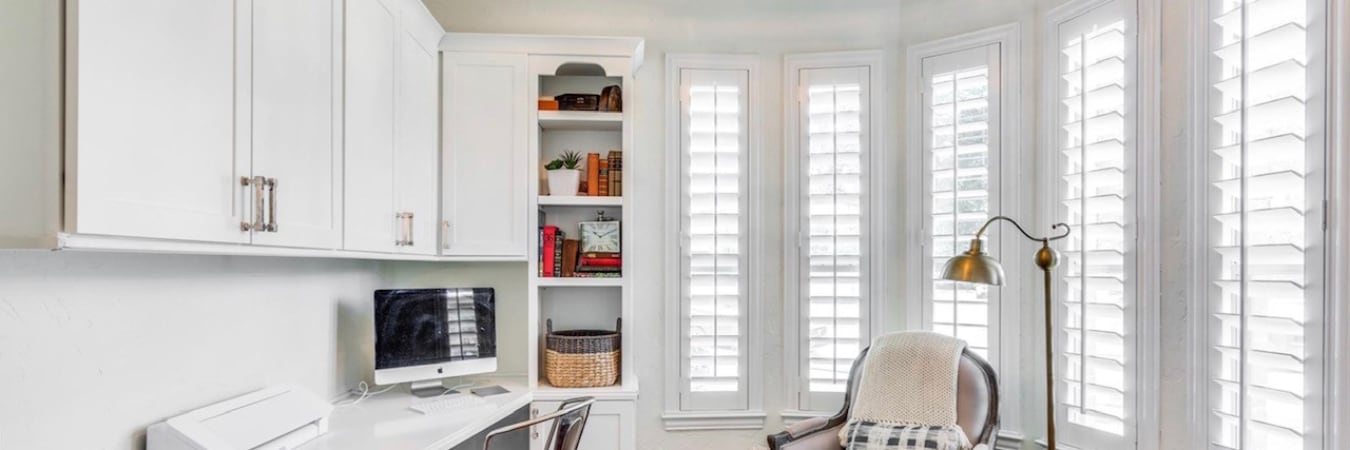 Shutters in a craft room